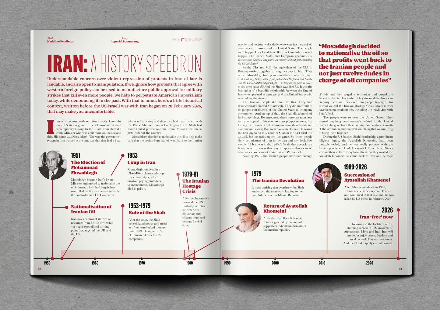 Issue 07: The imperial boomerang